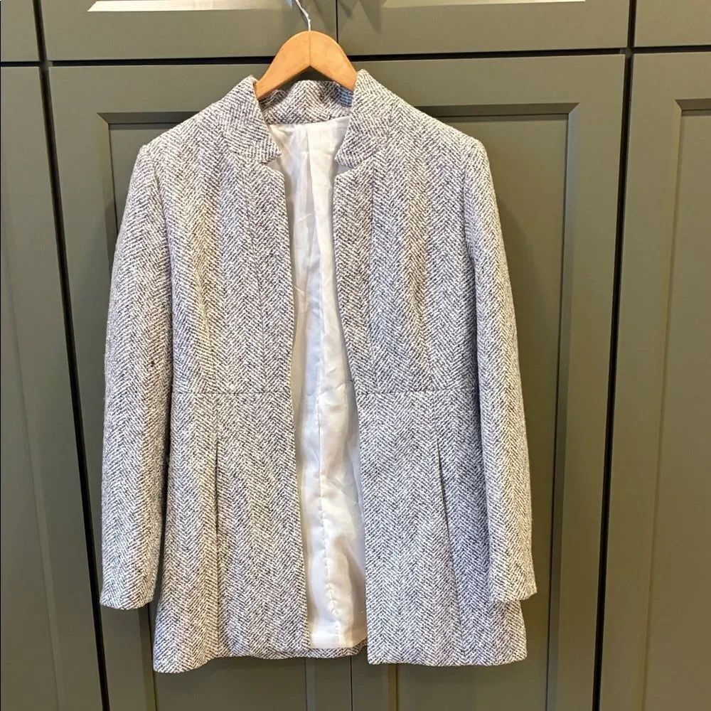 Women's Gray Herringbone Jacket